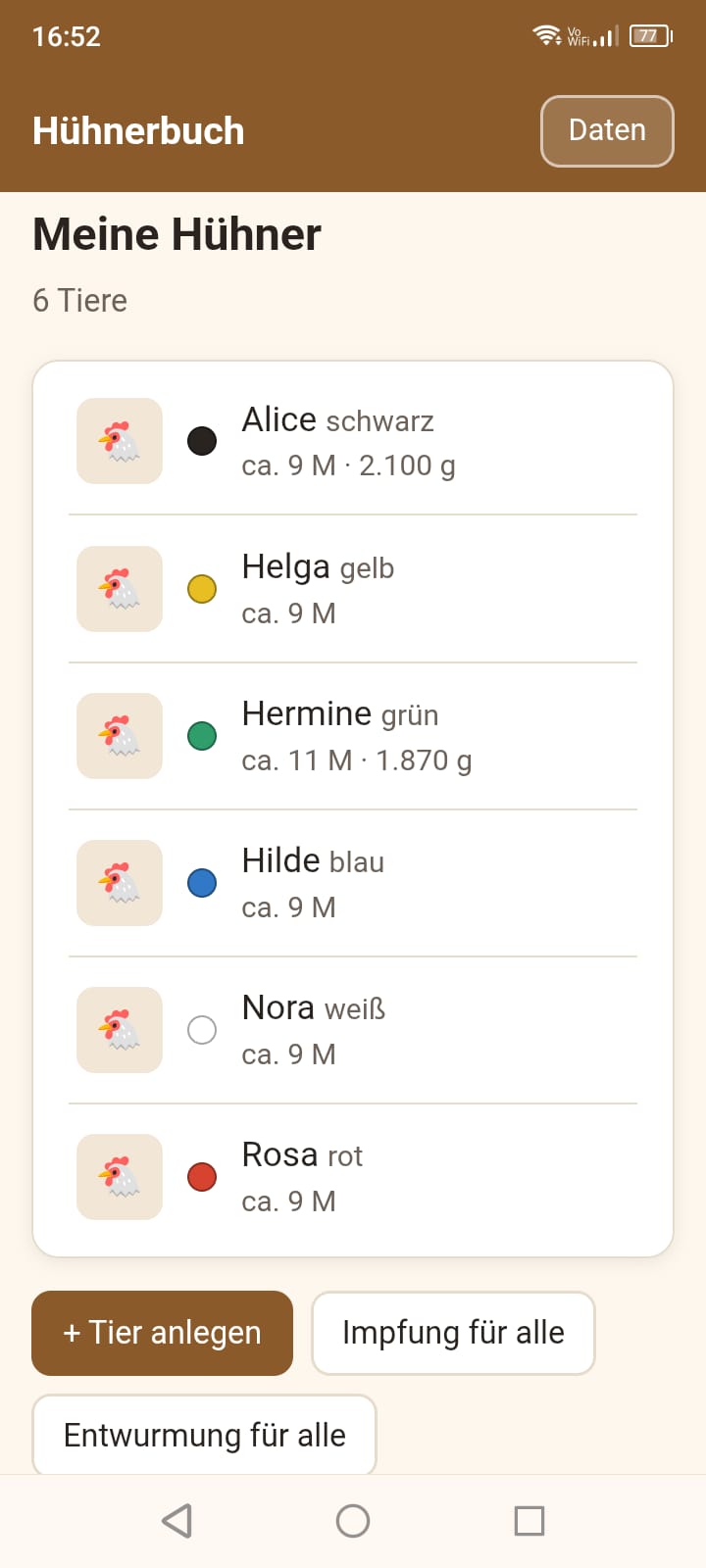 Hühnerbuch App